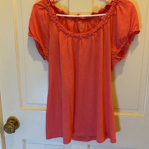 Loft orange  tee shirt size medium